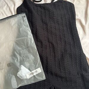 SHEIN Black Textured Jumpsuit